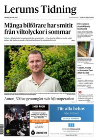 Förstasida Lerums Tidning