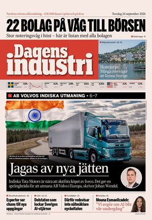 Förstasida Dagens industri