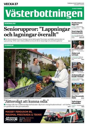 Förstasida Västerbottningen
