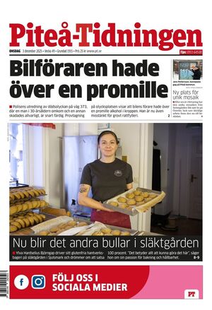 Förstasida Piteå-Tidningen