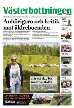 Förstasida Västerbottningen