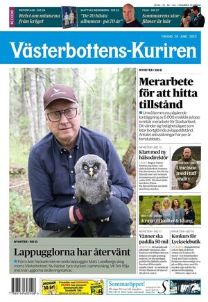 Förstasida Västerbottens-Kuriren