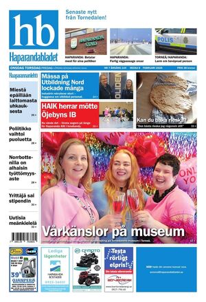 Förstasida Haparandabladet