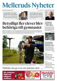Förstasida Melleruds Nyheter