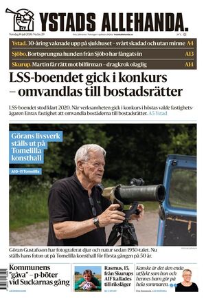 Förstasida Ystads Allehanda