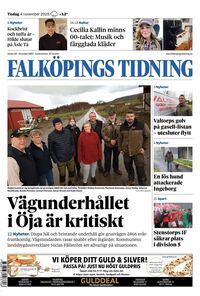 Förstasida Falköpings Tidning