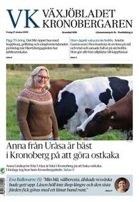 Förstasida Växjöbladet Kronobergaren