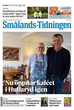 Förstasida Smålands-Tidningen