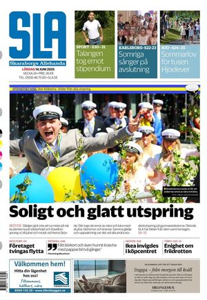 Förstasida Skaraborgs Allehanda