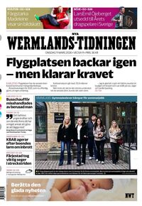 Förstasida Nya Wermlands-Tidningen