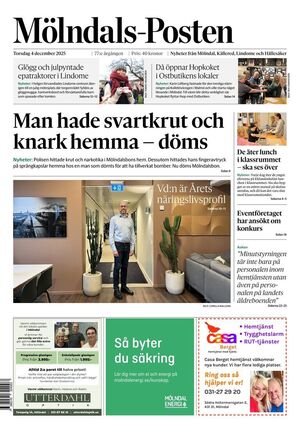 Förstasida Mölndals-Posten