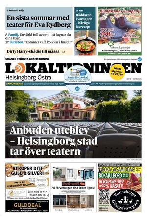 Förstasida Lokaltidningen Helsingborg