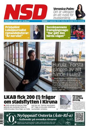 Förstasida Norrländska Socialdemokraten