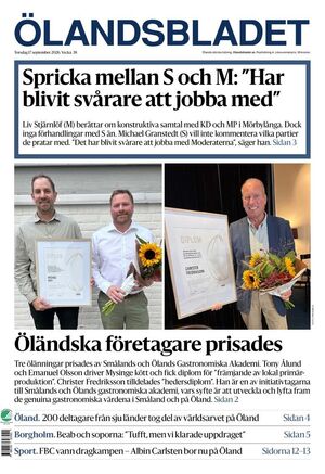 Förstasida Ölandsbladet