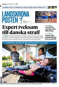Förstasida Landskrona Posten
