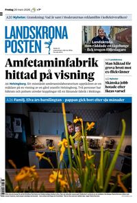 Förstasida Landskrona Posten