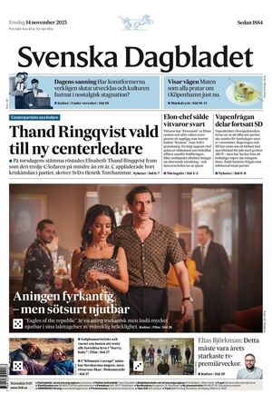 Förstasida Svenska Dagbladet
