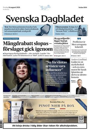Förstasida Svenska Dagbladet