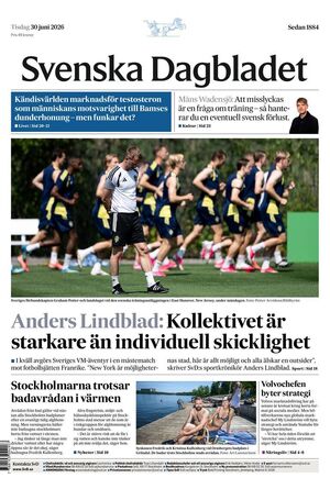 Förstasida Svenska Dagbladet