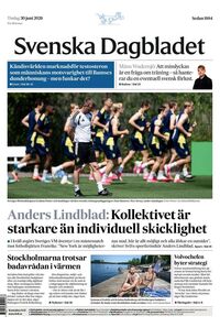 Förstasida Svenska Dagbladet