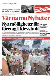 Förstasida Värnamo Nyheter