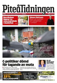 Förstasida Piteå-Tidningen