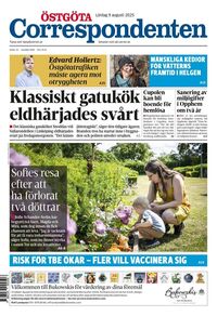 Förstasida Östgöta Correspondenten
