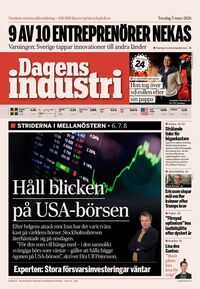 Förstasida Dagens industri
