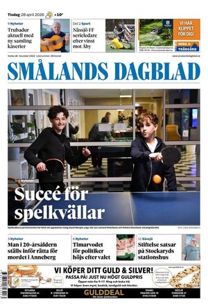 Förstasida Smålands Dagblad