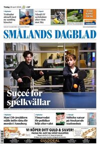 Förstasida Smålands Dagblad