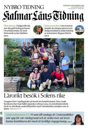 Förstasida Kalmar Läns Tidning