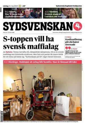 Förstasida Sydsvenskan Lund