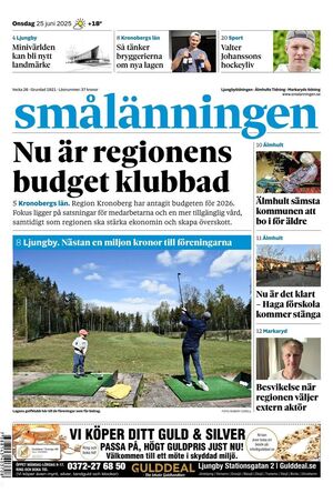 Förstasida Smålänningen