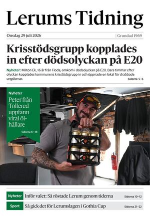 Förstasida Lerums Tidning