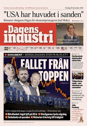 Förstasida Dagens industri