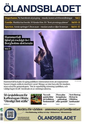 Förstasida Ölandsbladet
