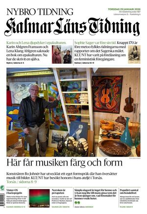 Förstasida Kalmar Läns Tidning