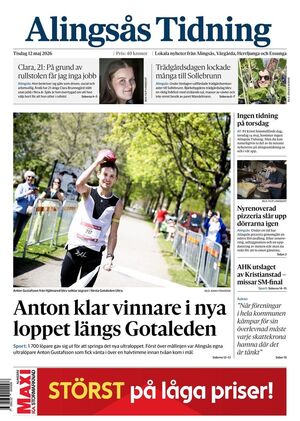 Förstasida Alingsås Tidning