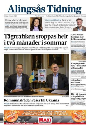 Förstasida Alingsås Tidning