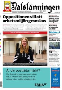 Förstasida Dalslänningen