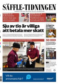 Förstasida Säffle-Tidningen