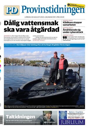 Förstasida Provinstidningen Dalsland