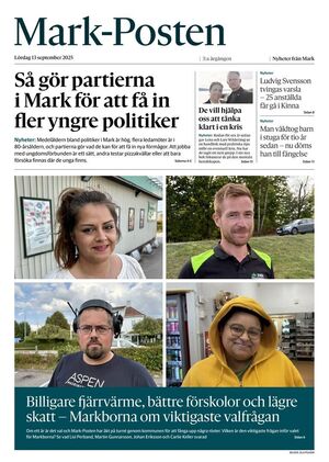 Förstasida Mark-Posten
