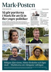 Förstasida Mark-Posten