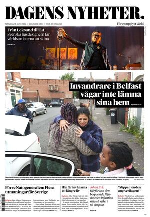 Förstasida Dagens Nyheter