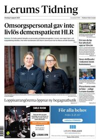 Förstasida Lerums Tidning