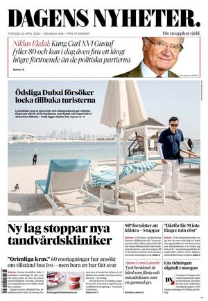 Förstasida Dagens Nyheter