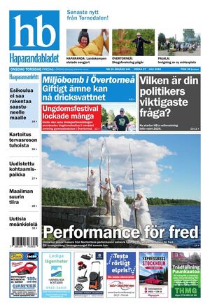 Förstasida Haparandabladet