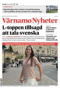 Förstasida Värnamo Nyheter