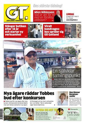 Förstasida Gotlands Tidningar